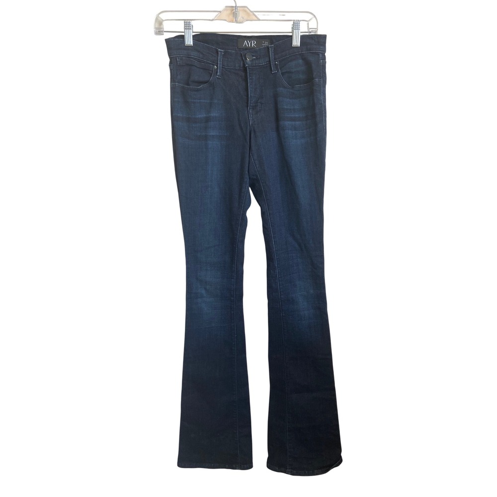 AYR Skinny Flare Jeans Dark Indigo Blue W26 L34 Made in USA